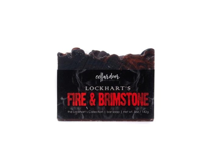 Nový Lockhart's x Cellar Door mýdlo Fire and Brimstone Bar Soap 142 g skladem TOP CENA 2022