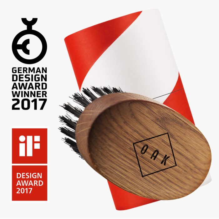 OAK kartáč na vousy a knír dubové dřevo - Obrázek 3