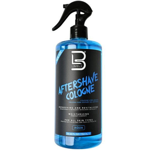 L3VEL3 AfterShave Cologne Aqua 750ml L3VEL3 voda po holení 750 ml AQUA